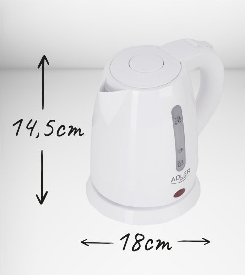 Adler tējkanna plastmasas 1,0 L