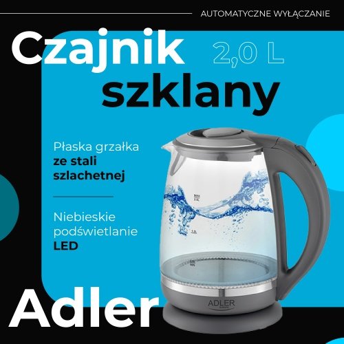 Tējkanna stikla 2,0 L
