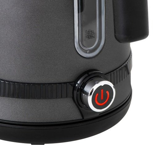 Pelēka tējkanna 1,7L ar LCD displeju & temperatūras regulācija