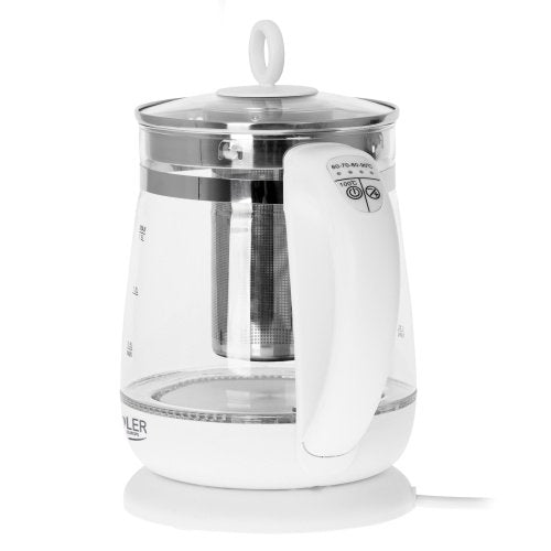 Tējkanna stikla 1,5 l - ar temperatūras vadība un tea infuser