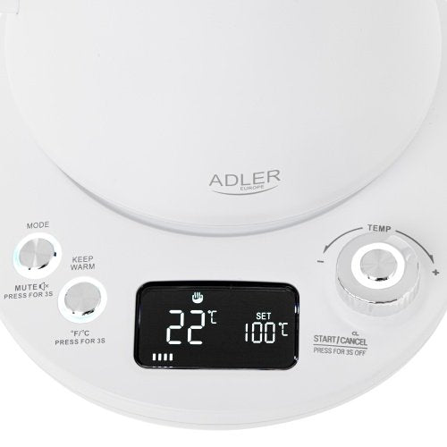 Adler elektriskā tējkanna ar garu snīpi 1,0 l