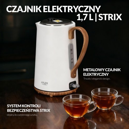 Elektriskā tējkanna 1,7 L | STRIX drošības sistēma | automātiska izslēgšanās