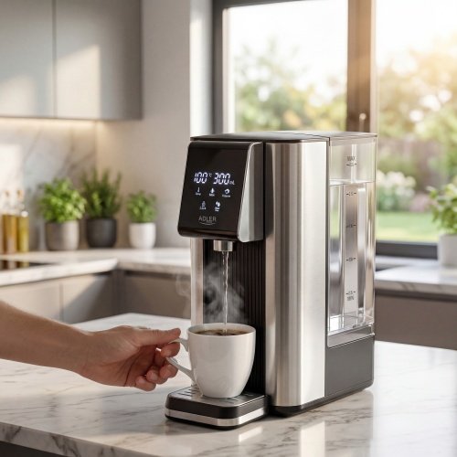 Ūdens sildītājs-dozators 2.5 L, ar skārienjūtīgu paneli, 7 temperatūru režīmi