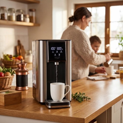 Ūdens sildītājs-dozators 2.5 L, ar skārienjūtīgu paneli, 7 temperatūru režīmi