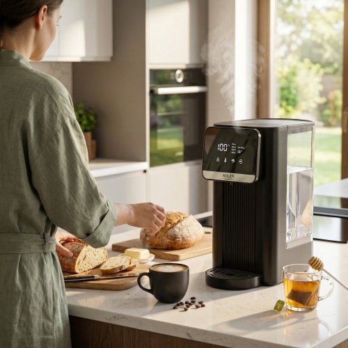 Ūdens sildītājs-dozators 2.5 L, ar skārienjūtīgu paneli, 8 temperatūru režīmi, 4 tilpuma režīmi, LED displejs