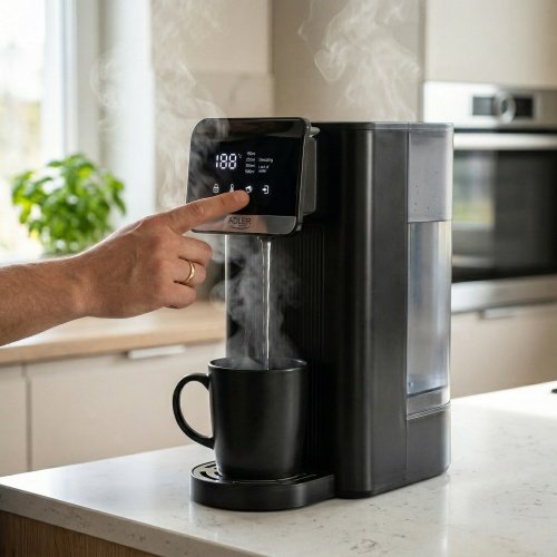 Ūdens sildītājs-dozators 2.5 L, ar skārienjūtīgu paneli, 8 temperatūru režīmi, 4 tilpuma režīmi, LED displejs