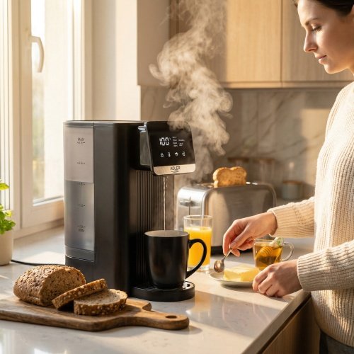 Ūdens sildītājs-dozators 2.5 L, ar skārienjūtīgu paneli, 8 temperatūru režīmi, 4 tilpuma režīmi, LED displejs