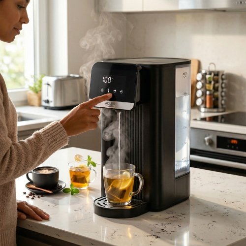 Ūdens sildītājs-dozators 2.5 L, ar skārienjūtīgu paneli, 8 temperatūru režīmi, 4 tilpuma režīmi, LED displejs