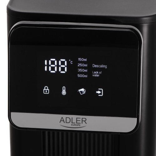 Ūdens sildītājs-dozators 2.5 L, ar skārienjūtīgu paneli, 8 temperatūru režīmi, 4 tilpuma režīmi, LED displejs