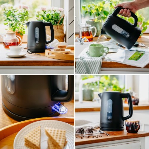 Adler tējkanna plastmasas 1,7 L melna | Strix