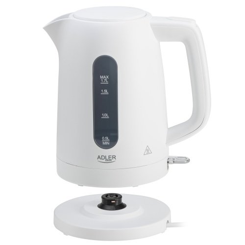 Adler tējkanna plastmasas 1,7 L balta | Strix