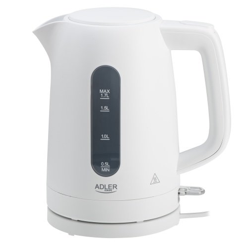 Adler tējkanna plastmasas 1,7 L balta | Strix