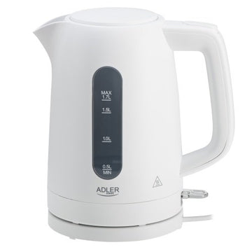 Adler tējkanna plastmasas 1,7 L balta | Strix