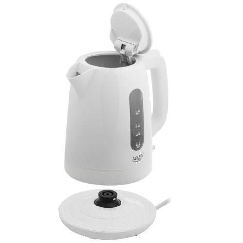Adler tējkanna plastmasas 1,0 L, balta