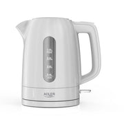 Adler tējkanna plastmasas 1,0 L, balta