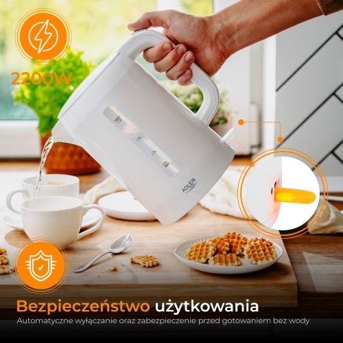 Adler elektriskā tējkanna 2,2 L