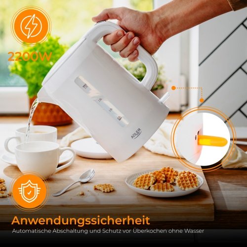 Adler elektriskā tējkanna 2,2 L