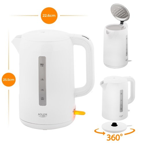 Adler elektriskā tējkanna 2,2 L