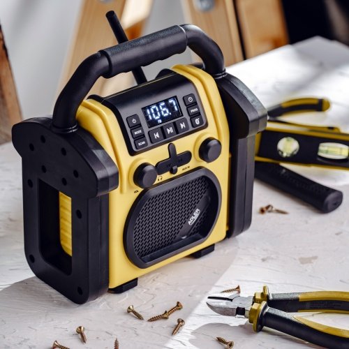 Būvniecības radio ar Bluetooth