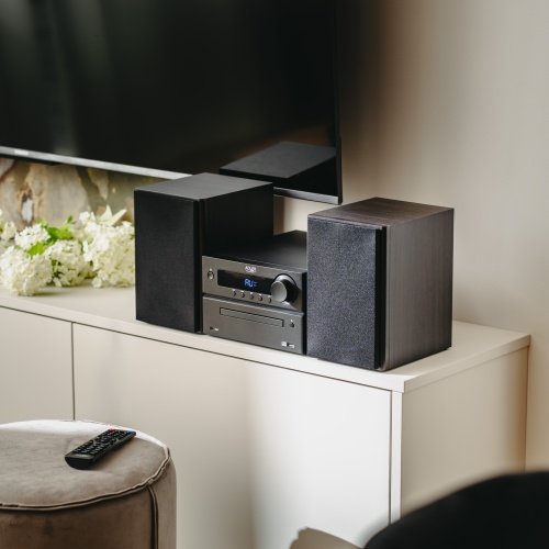 Mini Hi-Fi stereo sistēma ar Bluetooth, CD, USB un FM radio