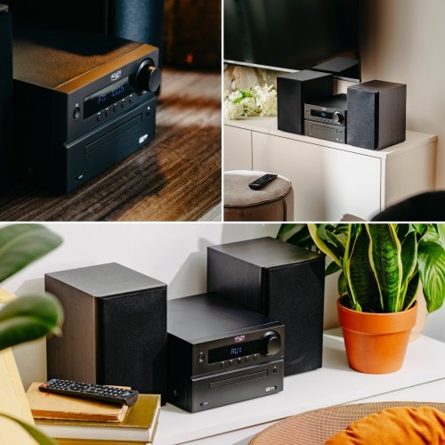 Mini Hi-Fi stereo sistēma ar Bluetooth, CD, USB un FM radio