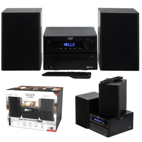 Mini Hi-Fi stereo sistēma ar Bluetooth, CD, USB un FM radio