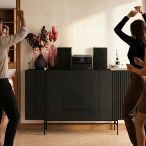 Mini Hi-Fi stereo sistēma ar Bluetooth, CD, USB un FM radio