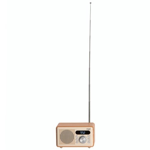 Modinātājs ar radio, Bluetooth 5.3, FM radio, modinātāju, MP3 atskaņotāju ar USB un TF karti, LED displeju, 1200 mAh akumulatoru, USB-C, 3,5 mm austiņu ligzdu,