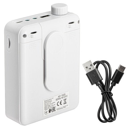 Pārnēsājams FM radio ar Bluetooth, 5 W skaļruni, USB, Micro SD/TF, ierakstīšanas funkciju (REC), brīvroku funkciju, 3,5 mm mikrofona un austiņu ligzdu, 1200 mAh akumulatoru, USB-C