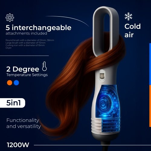 Matu ieveidotājs 5/1 - 1200W - 5 uzlikas