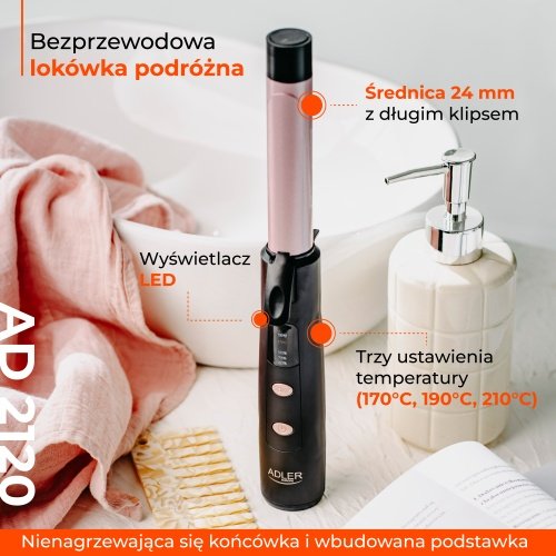 Adler matu bezvadu veidotājs USB uzlāde