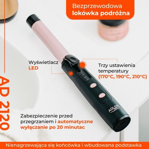 Adler matu bezvadu veidotājs USB uzlāde