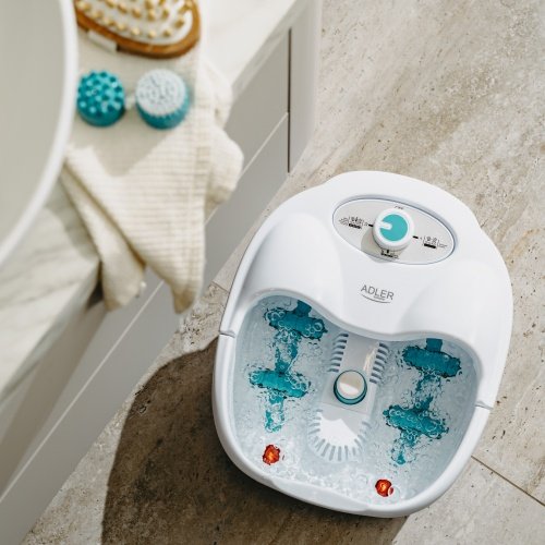 Kāju Spa masētājs | Burbuļu, vibrācijas - sausā masāža | infrasarkans sildītājs | 4 ruļļi + 3 uzlikas