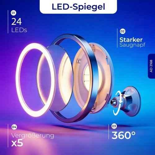 LED vannas istabas spogulis