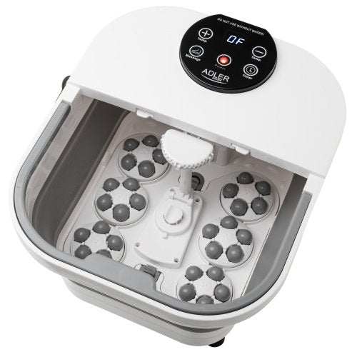 Salokāms kāju spa ar mehānisko masāžu, ūdens sildīšanu un LED vadību