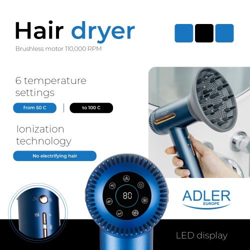 Adler matu fēns Superspeed - Brushless motor 110,000 RPM