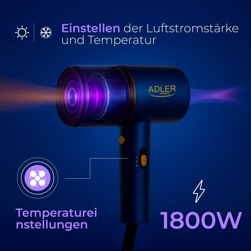 Adler matu fēns 1800W