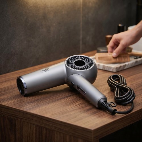 SUPERSPEED matu fēns, 1600 W jonu matu fēns ar bezsuku motoru (110 000 apgr./min.), 3 siltuma un 3 ātruma iestatījumi, aukstā gaisa režīms, salokāms rokturis