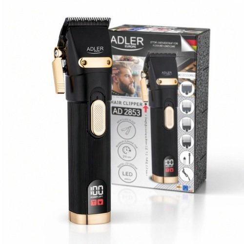 Matu griezējs LED displejs, 2 ātruma iestatījumi, 4 uzgaļu ķemmes, 0.8–13 mm, USB lādēšana