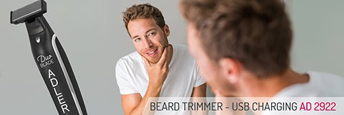 Adler trimmeris Beard - USB lādēšana
