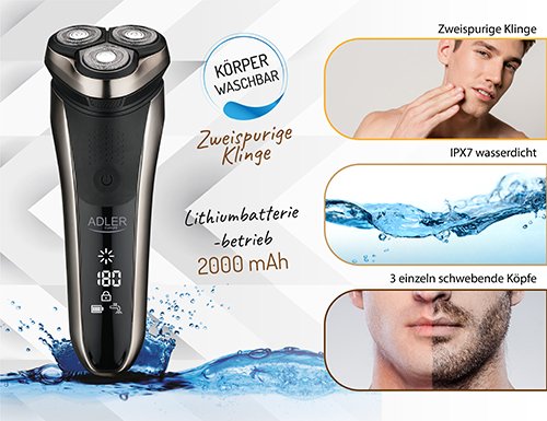 Adler elektriskais skuveklis AD 2933 3 uzlikas