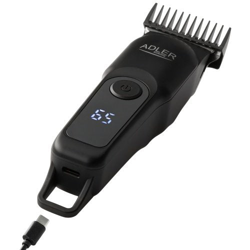 USB-C bārdas un ūsas trimmeris, 3Cr13 nerūsējošā tērauda asmens, 2 ātruma režīmi, LED displejs, griešanas diapazons 0,2–4,2 mm