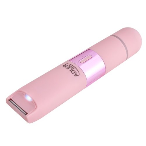 Divpusējais sieviešu trimmeris 2-in-1, bikini zonas trimmeris un sejas skuveklis ar foliju, keramiska asmeņa, LED apgaismojums, IPX5, USB-C