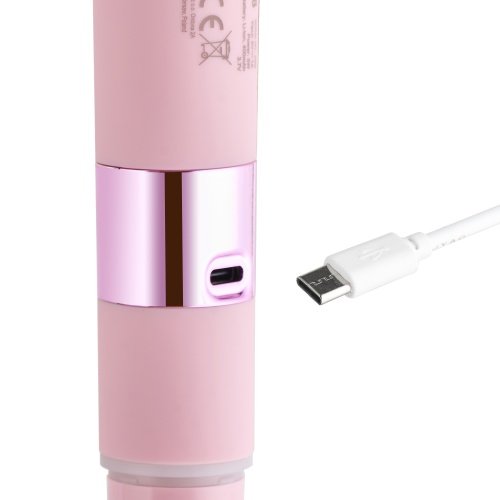 Divpusējais sieviešu trimmeris 2-in-1, bikini zonas trimmeris un sejas skuveklis ar foliju, keramiska asmeņa, LED apgaismojums, IPX5, USB-C