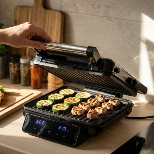 Sviestmaižu grills 4/1, skārienjūtīgs LED displejs