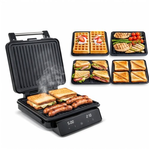 Sviestmaižu grills 4/1, skārienjūtīgs LED displejs
