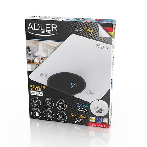 Adler virtuves svari - līdz 10kg - LED displejs