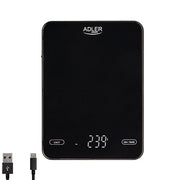 Adler virtuves svari 10kg USB lādētājs