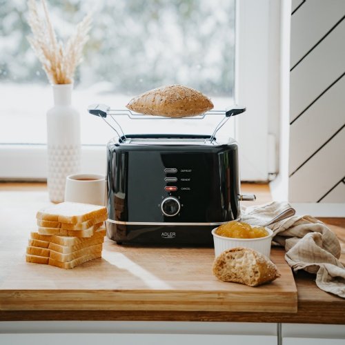 Tosteris ar maizīšu statīvu | 7 apcepšanas līmeņi | Atkausēšanas/ uzsildīšanas funkcijas