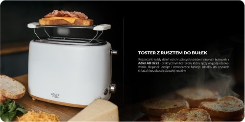 Adler tosteris ar maizīšu statīvu